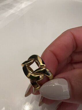 Gold Hey Harper Chain Ring Size 6